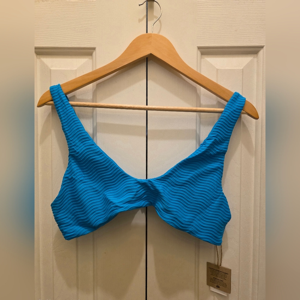 Free People×TOAST Signature Scoop Wave Bikini Top-Size XL-NWT🌊